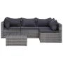 8-teiliges Gartensofa-Set und graue synthetische Rattankissen von vidaXL, Gartensets - Ref: Foro24-3059494, Preis: 780,83 €, ...