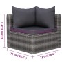 8-piece garden sofa set and gray synthetic rattan cushions by vidaXL, Garden sets - Ref: Foro24-3059494, Price: 868,26 €, Dis...