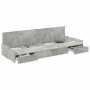 Estructura de cama con cabecera Gris Concreto 80 x 200 cm en Camas y somieres | Comprar online en Foro24