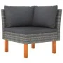4-piece garden furniture set and gray synthetic rattan cushions by vidaXL, Garden sets - Ref: Foro24-3059727, Price: 303,40 €...
