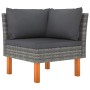4-teiliges Gartenmöbel-Set und graue synthetische Rattankissen von vidaXL, Gartensets - Ref: Foro24-3059727, Preis: 308,47 €,...