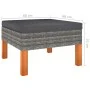 4-piece garden furniture set and gray synthetic rattan cushions by vidaXL, Garden sets - Ref: Foro24-3059727, Price: 303,40 €...
