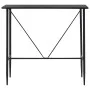 Juego de mesa alta y taburetes 5 piezas plástico negro de vidaXL, muebles para cocinas y comedores - Ref: Foro24-279851, Prec...
