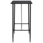 Juego de mesa alta y taburetes 5 piezas plástico negro de vidaXL, muebles para cocinas y comedores - Ref: Foro24-279851, Prec...