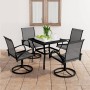 Garten-Essset 5-teilig aus Textilene und Stahl von vidaXL, Gartensets - Ref: Foro24-3060282, Preis: 509,39 €, Rabatt: %