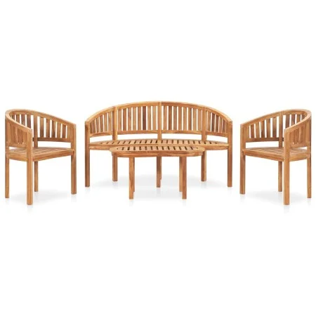 Juego de muebles de jardín 4 piezas madera maciza de teca de vidaXL, Conjuntos de jardín - Ref: Foro24-3059962, Precio: 727,3...
