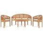 Juego de muebles de jardín 4 piezas madera maciza de teca de vidaXL, Conjuntos de jardín - Ref: Foro24-3059962, Precio: 727,3...