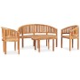 Gartenmöbel-Set 4-teilig aus massivem Teakholz von vidaXL, Gartensets - Ref: Foro24-3059962, Preis: 756,64 €, Rabatt: %