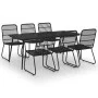 7-teiliges Garten-Esszimmerset aus synthetischem Rattan und Glas von vidaXL, Gartensets - Ref: Foro24-3060247, Preis: 870,22 ...