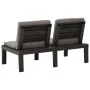 3-piece garden furniture set with gray plastic cushions by vidaXL, Garden sets - Ref: Foro24-3059828, Price: 253,52 €, Discou...