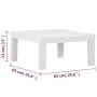 Set de muebles de jardín 4 piezas con cojines plástico blanco de vidaXL, Conjuntos de jardín - Ref: Foro24-3059831, Precio: 2...