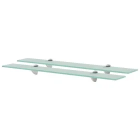 Floating shelves 2 units glass 8 mm 70x10 cm by vidaXL, Shelves and shelves - Ref: Foro24-3051498, Price: 29,57 €, Discount: %