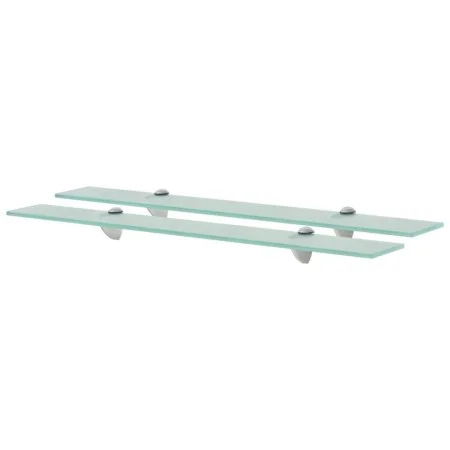 Floating shelves 2 units glass 8 mm 70x10 cm by vidaXL, Shelves and shelves - Ref: Foro24-3051498, Price: 29,57 €, Discount: %