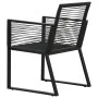 5-teiliges Garten-Essset aus schwarzem PVC-Rattan von vidaXL, Gartensets - Ref: Foro24-3060214, Preis: 390,71 €, Rabatt: %