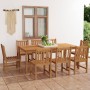Garten-Essgruppe 9-teilig aus massivem Teakholz von vidaXL, Gartensets - Ref: Foro24-3059946, Preis: 1,00 €, Rabatt: %