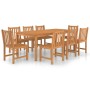 Garten-Essgruppe 9-teilig aus massivem Teakholz von vidaXL, Gartensets - Ref: Foro24-3059946, Preis: 1,00 €, Rabatt: %
