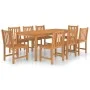Garten-Essgruppe 9-teilig aus massivem Teakholz von vidaXL, Gartensets - Ref: Foro24-3059946, Preis: 1,00 €, Rabatt: %