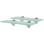 Floating shelves 2 units glass 8 mm 30x20 cm by vidaXL, Shelves and shelves - Ref: Foro24-3051518, Price: 26,92 €, Discount: %