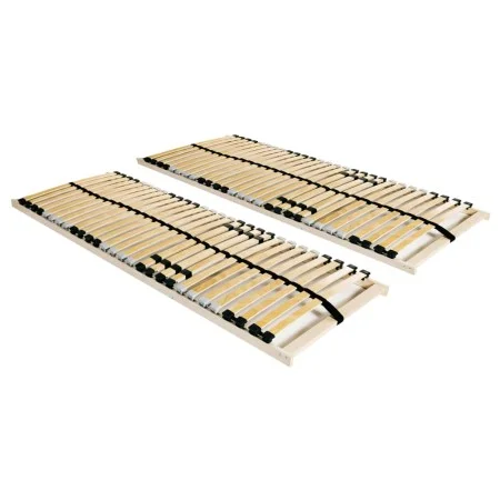 Slatted bases with 28 slats 7 zones 2 units 70x200 cm by vidaXL, Beds and slatted bases - Ref: Foro24-3051416, Price: 147,95 ...