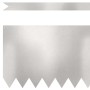 Borduras para césped 30 pcs Plateado 100 x 0.5 x 30 cm
