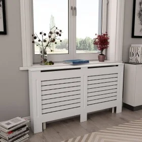 Cubiertas para radiador 2 unidades MDF blanco 152x19x81,5 cm de vidaXL, Accesorios para radiadores de calefacción - Ref: Foro...