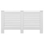 Cubiertas para radiador 2 unidades MDF blanco 152x19x81,5 cm
