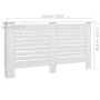 Cubiertas para radiador 2 unidades MDF blanco 152x19x81,5 cm de vidaXL, Accesorios para radiadores de calefacción - Ref: Foro...