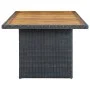 Garten-Essgruppe 7-teilig mit dunkelgrauen synthetischen Rattankissen von vidaXL, Gartensets - Ref: Foro24-3060166, Preis: 1,...