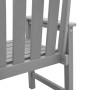 Silla de comedor de jardín. 4 pcs Gris Claro 65.5 x 55.5 x 88cm