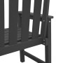 Silla de comedor de jardín. 6 pcs Negro 65.5 x 55.5 x 88cm