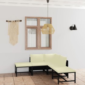 6-piece garden furniture set and black synthetic rattan cushions by vidaXL, Garden sets - Ref: Foro24-3059782, Price: 276,88 ...