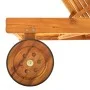 Tumbona de jardín con cojín madera maciza de acacia de vidaXL, Tumbonas - Ref: Foro24-3061344, Precio: 208,59 €, Descuento: %