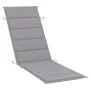 Garden lounger with table and cushion in solid acacia wood by vidaXL, Loungers - Ref: Foro24-3061588, Price: 187,40 €, Discou...