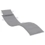 Garden lounger with table and cushion in solid acacia wood by vidaXL, Loungers - Ref: Foro24-3061588, Price: 187,40 €, Discou...