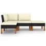 6-piece garden furniture set and black synthetic rattan cushions by vidaXL, Garden sets - Ref: Foro24-3059731, Price: 235,57 ...
