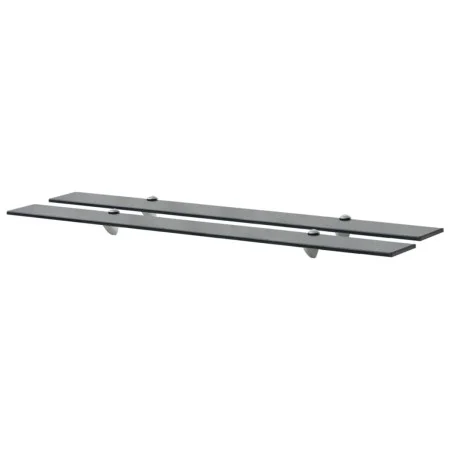 Floating shelves 2 units glass 8 mm 100x10 cm by vidaXL, Shelves and shelves - Ref: Foro24-3051509, Price: 39,02 €, Discount: %