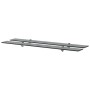 Floating shelves 2 units glass 8 mm 100x10 cm by vidaXL, Shelves and shelves - Ref: Foro24-3051509, Price: 39,20 €, Discount: %