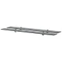 Floating shelves 2 units glass 8 mm 100x10 cm by vidaXL, Shelves and shelves - Ref: Foro24-3051509, Price: 39,02 €, Discount: %