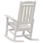 Silla mecedora de jardín 2 pcs 70 x 92 x 108cm Plástico