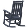 Silla mecedora de jardín 2 pcs Azul Marino 70 x 92 x 108cm