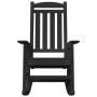 Silla mecedora de jardín 2 pcs Negro 70 x 92 x 108cm Plástico