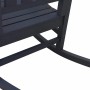Silla mecedora de jardín 3 pcs Azul Marino 38 x 38 x 46cm