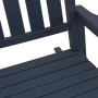 Silla mecedora de jardín 3 pcs Azul Marino 38 x 38 x 46cm