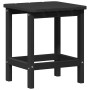 Silla mecedora de jardín 3 pcs Negro 38 x 38 x 46cm Plástico