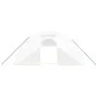 Greenhouse with white steel structure 88 m² 22x4x2 m by vidaXL, Greenhouses - Ref: Foro24-3188081, Price: 912,17 €, Discount: %