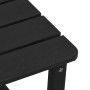 Silla mecedora de jardín 3 pcs Negro 38 x 38 x 46cm Plástico