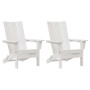 Muebles de lounge para jardín 2 pcs 74.5 x 80.5 x 90cm