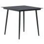 Set de comedor de jardín de 3 piezas PVC ratán negro de vidaXL, Conjuntos de jardín - Ref: Foro24-3060112, Precio: 217,11 €, ...