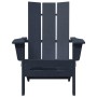 Muebles de lounge para jardín 2 pcs Azul Marino