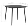 Black PVC rattan 3-piece garden dining set by vidaXL, Garden sets - Ref: Foro24-3060112, Price: 213,21 €, Discount: %